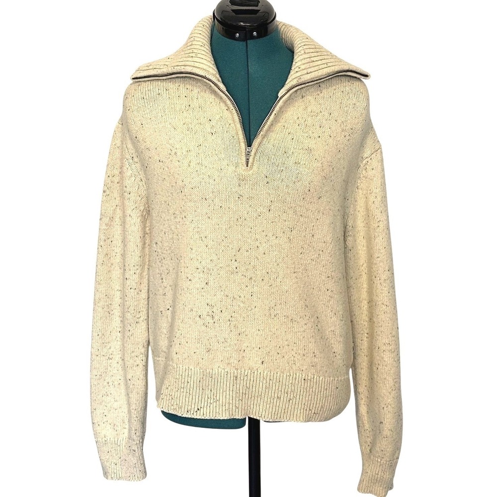 The North Face Speckled Cream Turtleneck Sweater